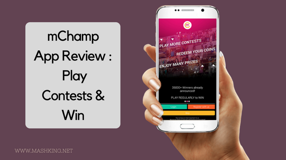 mChamp App Review : : Play Contests & Win