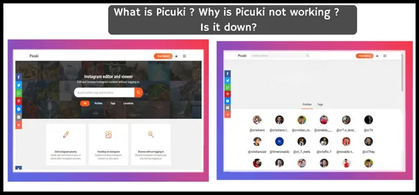 What is Picuki ? Why is Picuki not working? Is it down?