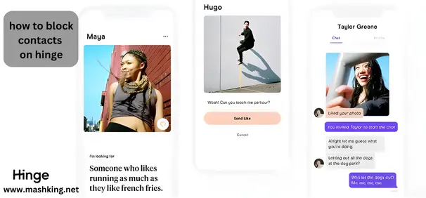 how to block contacts on hinge